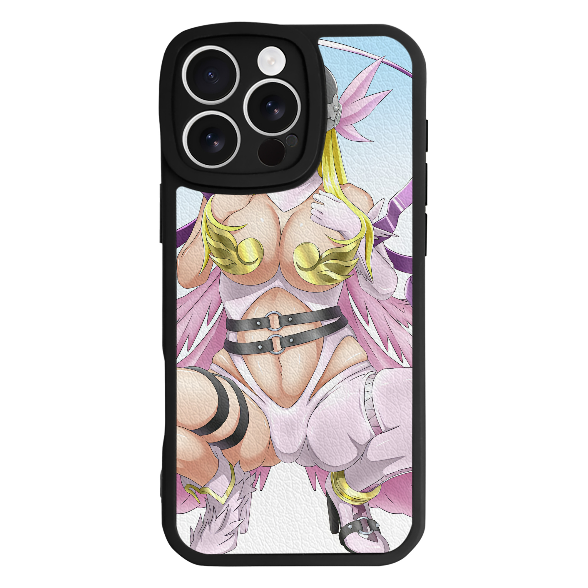 （画像用） Digimon デジタルモンスター/デジモン 【iPhone 16シリーズ対応】シリコンスマホケース（レザー調） 材質：シリコン
